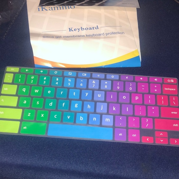 ikimmo Other - Keyboard Cover Skin rainbow NWOT